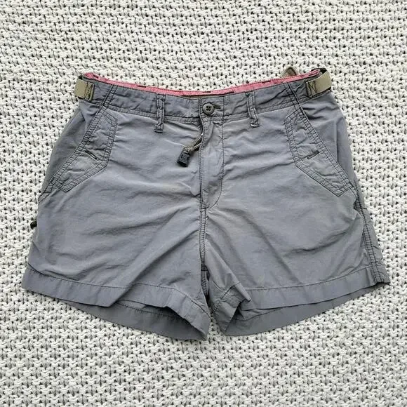 Y2K Grey Cargo Utility Shorts Code Bleu - Size 7 - Picture 1 of 8
